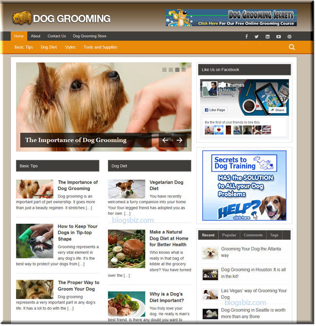 Premade Dog Grooming Blog + Bonus