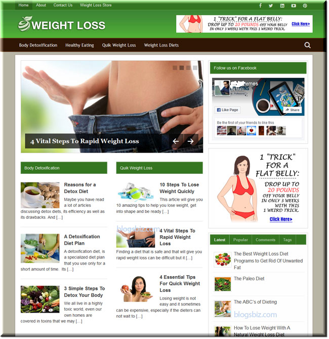 Premade Weight-Loss Blog + Bonus